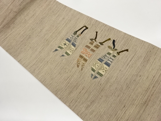 JAPANESE NAGOYA OBI / PATCHWORK / ABSTRACT CAPSICUM